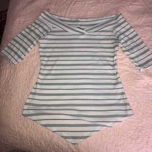 off the shoulder shirt